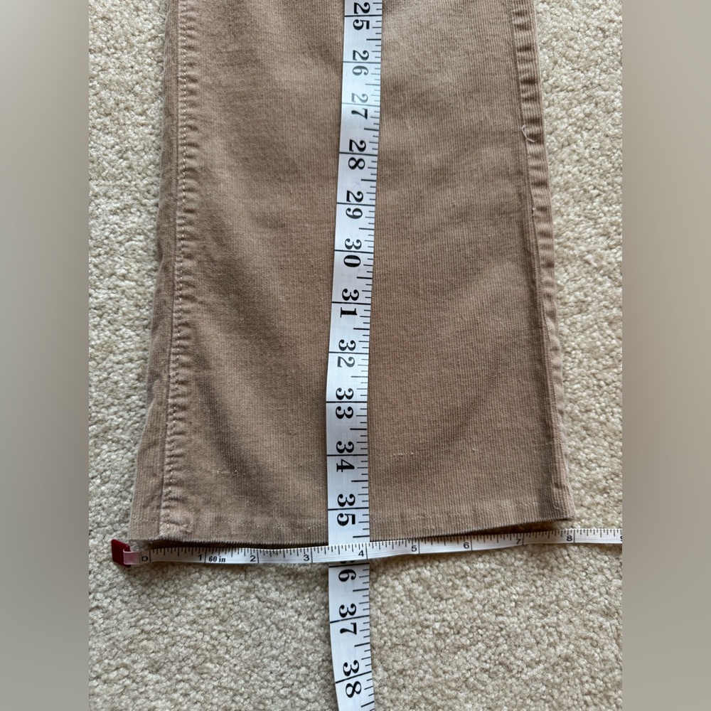 Old Navy Corduroy Pants Sz 6 Regular Low Rise Camel Khaki Y2K - Picture 9 of 9